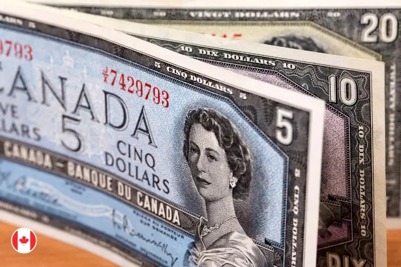 Moedas e notas que você encontra no dólar canadense